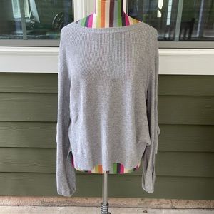 Grey American Eagle sweater with sleeve cutouts!!